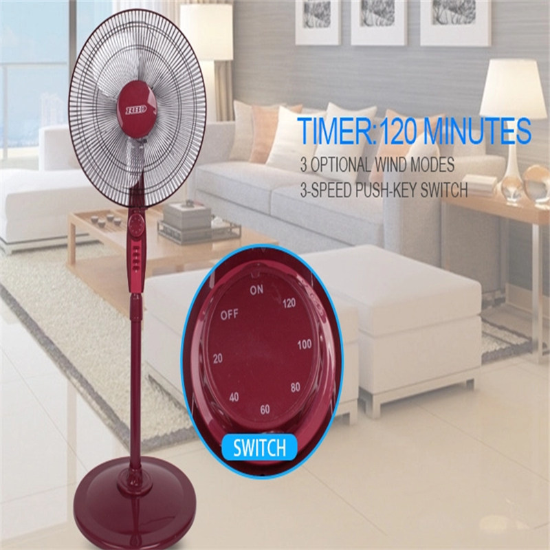 Dongguan Factory 16 tommer Cooper Motor Air Cooler Fan 2 timers timer Standing Fan med bedste pris